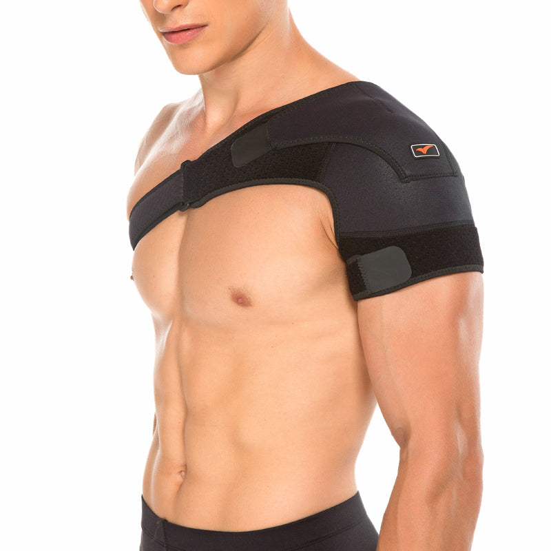 Adjustable sports shoulder support brace pads