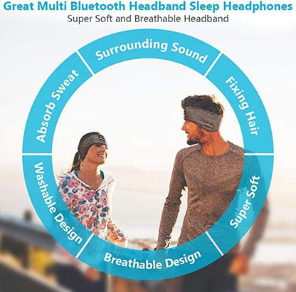 Wireless Bluetooth Sleep Headphones ™  | Comfortable Headband &amp; Eye Mask - Mikesuper-store