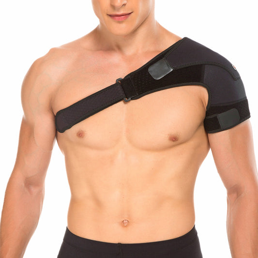 Adjustable sports shoulder support brace pads