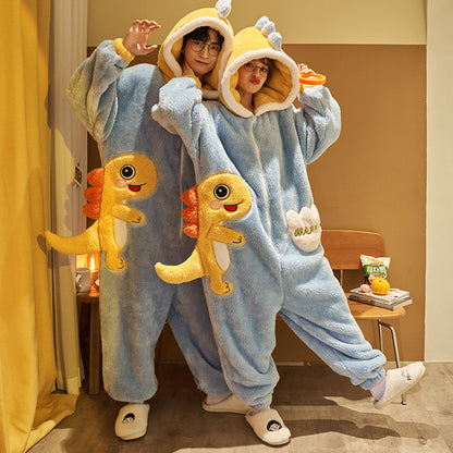 Cute Cartoon Jumpsuit Pajamas for Couples ™ - Mikesuper-store