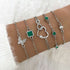 Bohemian Green Crystal Bracelet Set  ™