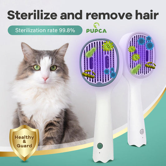 Purrfectly Clean - UVC Pet Grooming Brush for Long & Short Hair
