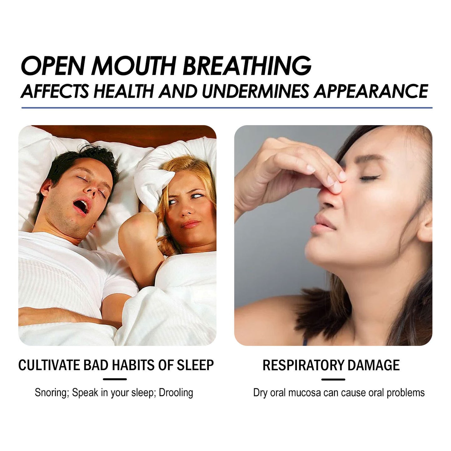"Sleep Soundly: Anti-Snoring & Anti-Grinding Teeth Brace for Easy Breathing"