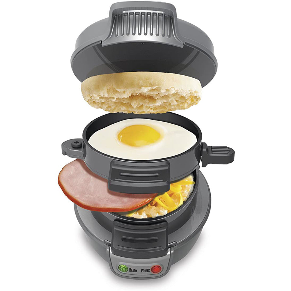All-in-One Breakfast Maker Hamburger, Sandwich, Waffle & Egg Cooker