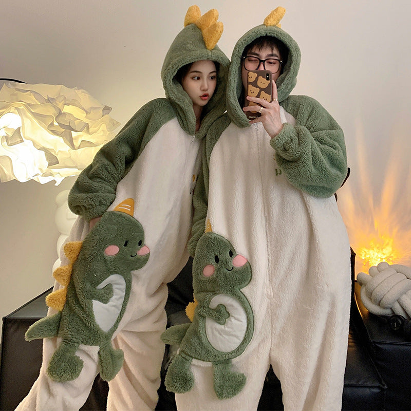 Cute Cartoon Jumpsuit Pajamas for Couples ™ - Mikesuper-store