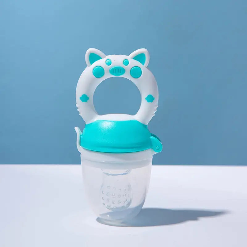 Baby Fruit &amp; Veggie Teether ™👶 - Blue And White L - Baby Accessories