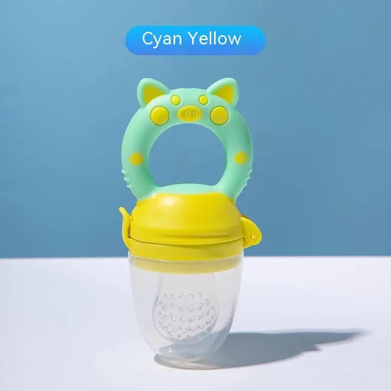 Baby Fruit &amp; Veggie Teether ™👶 - Bluish Yellow L - Baby Accessories