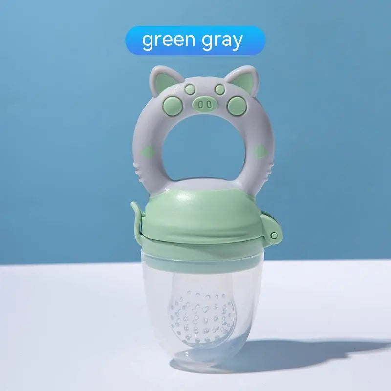 Baby Fruit &amp; Veggie Teether ™👶 - Gray Green L - Baby Accessories