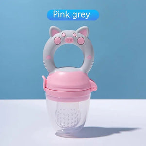 Baby Fruit & Veggie Teether ™👶 - Gray Pink L - Baby Accessories