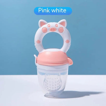 Baby Fruit &amp; Veggie Teether ™👶 - Pink White L - Baby Accessories