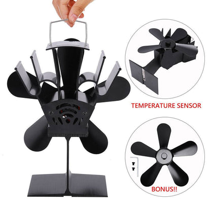 &quot;Eco-Powered Wood Heater Fan ™ - Mikesuper-store