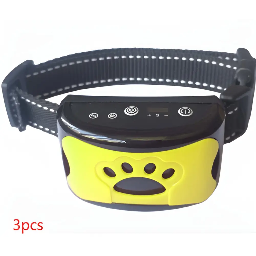 🐾Dog Remote Trainer Collar ™ - Yellow / 3PC - pets/dogs