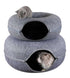 Mikesuper-store Donut Pet Cat Tunnel pet accessiors any indoor space cat lovers cat moms cats happy pets healty pets soft and safe training purposes free