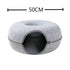 Mikesuper-store Donut Pet Cat Tunnel pet accessiors any indoor space cat lovers cat moms cats happy pets healty pets soft and safe training purposes free