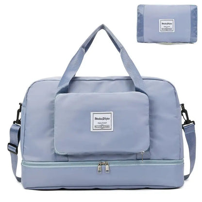 ✨ Fold &amp; Go Travel Bag - Travel in Style ™ 👜 - Blue - women accessories