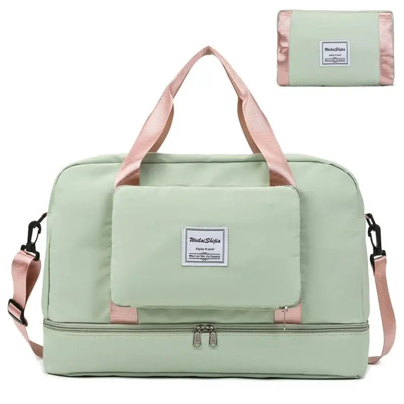 ✨ Fold &amp; Go Travel Bag - Travel in Style ™ 👜 - Light green - women accessories