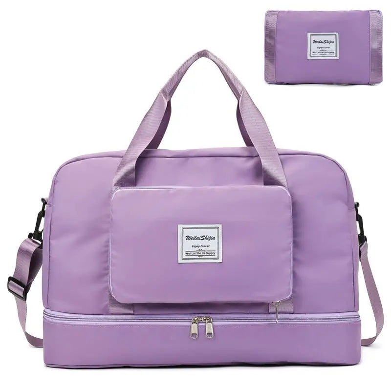 ✨ Fold &amp; Go Travel Bag - Travel in Style ™ 👜 - Purple - women accessories