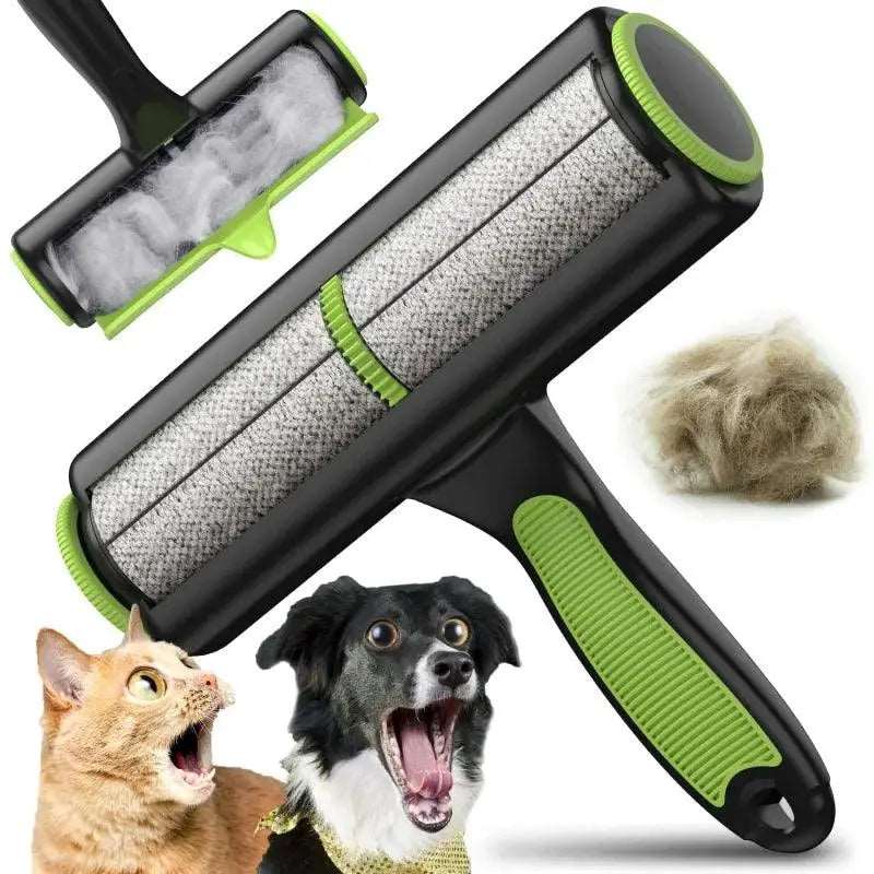 Green Pet Hair Brush - Easy Fur Removal ™ - pet accessiors