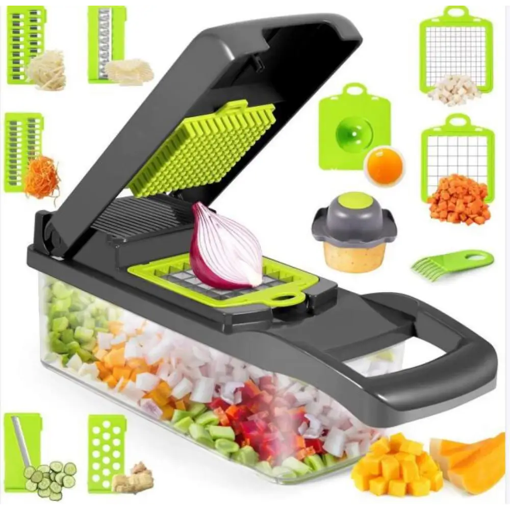 Kitchen Wizard - 12-in-1 Veggie Chopper &amp; Slicer ™ - kitchen