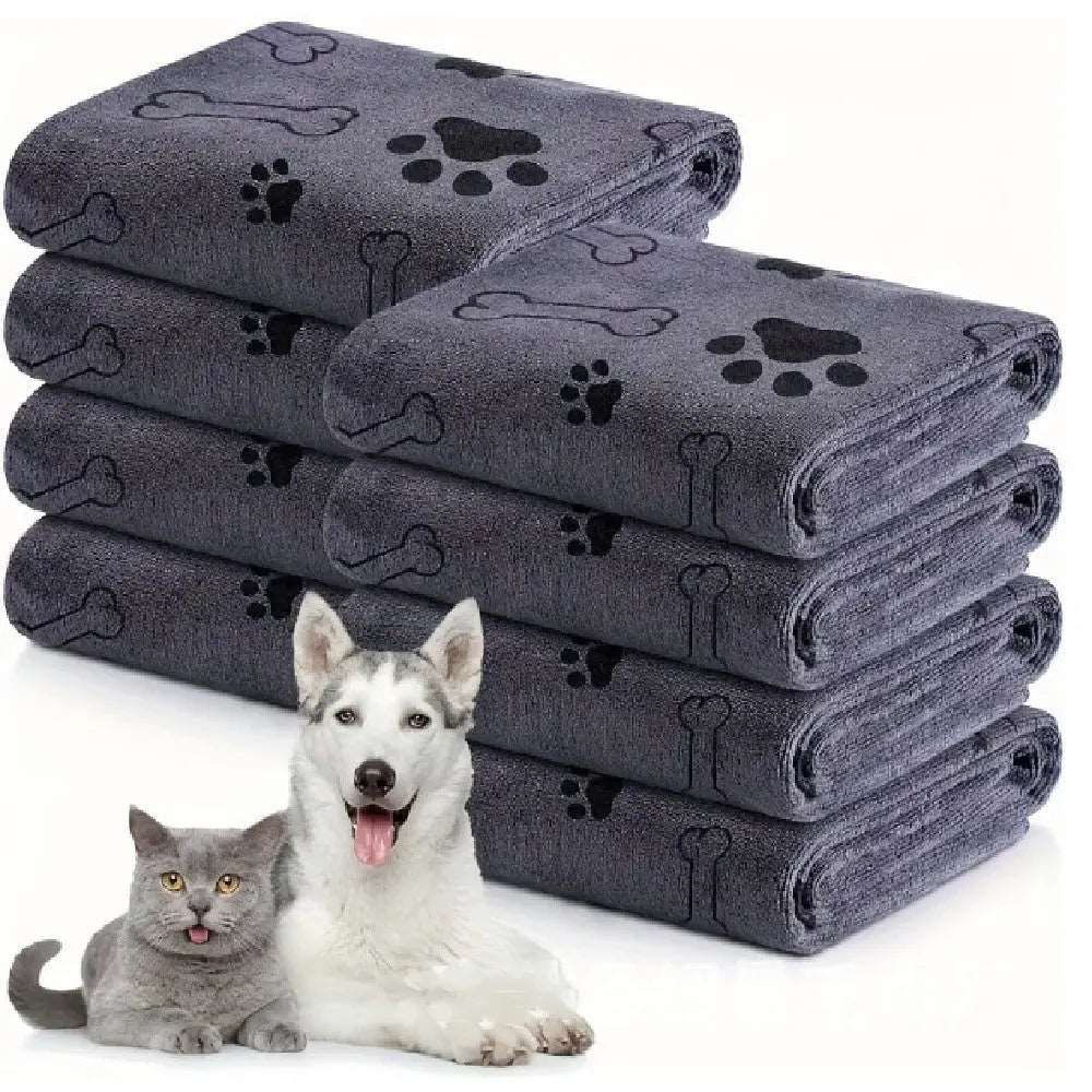 Microfiber Pets Bath Towel ™ - Dark Gray / 60x100cm - pet accessiors