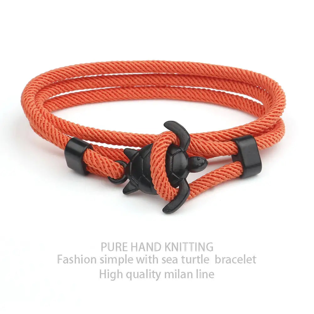 New Ocean Series Anchor Style Turtle Bracelet ™ - Orange - fashion accessiory