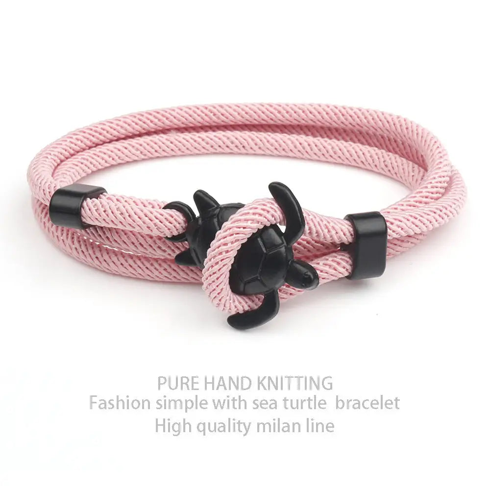 New Ocean Series Anchor Style Turtle Bracelet ™ - Pink - fashion accessiory