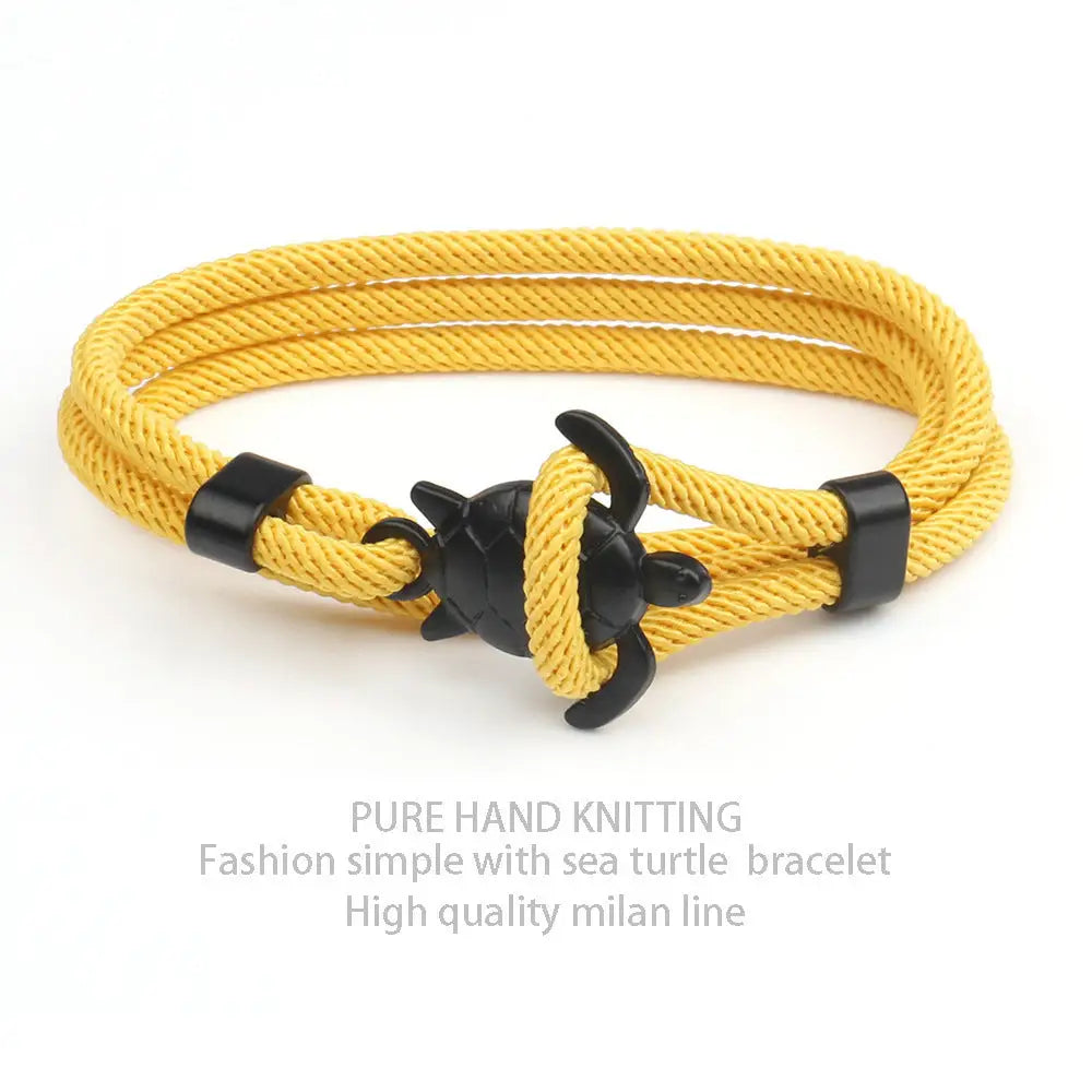 New Ocean Series Anchor Style Turtle Bracelet ™ - Yellow - fashion accessiory