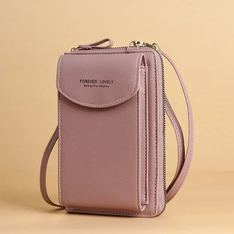 ✨ Stylish Mobile Phone Crossbody Bag ™ - Dark Pink - travel accessiories