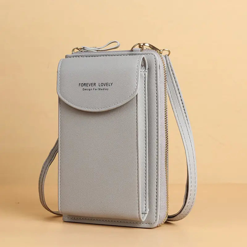 ✨ Stylish Mobile Phone Crossbody Bag ™ - Light Gray - travel accessiories