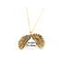 🌻 Sunflower Double Lettering Necklace ™ - Gold - women accessories