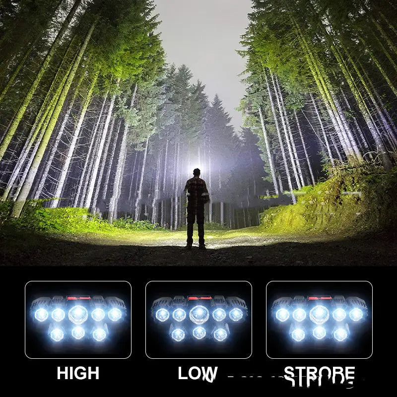 Super Bright Fishing Lights ™ - 5&amp;7 Head Long-Range Headlamps - Outdoor/beach/picnics