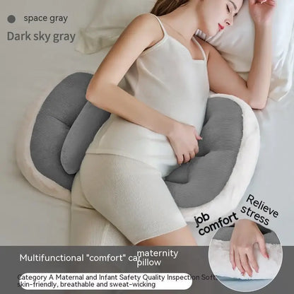 U-Shape Pregnancy Belly Support Pillow ™ - Dark Gray / Free Size - pregnacy pillow