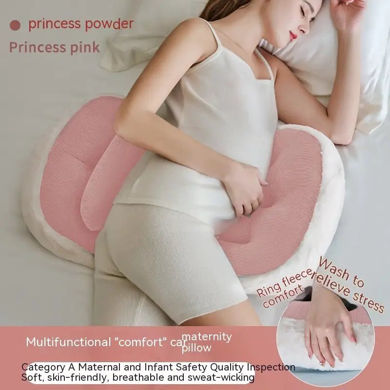 U-Shape Pregnancy Belly Support Pillow ™ - Princess Pink / Free Size - pregnacy pillow