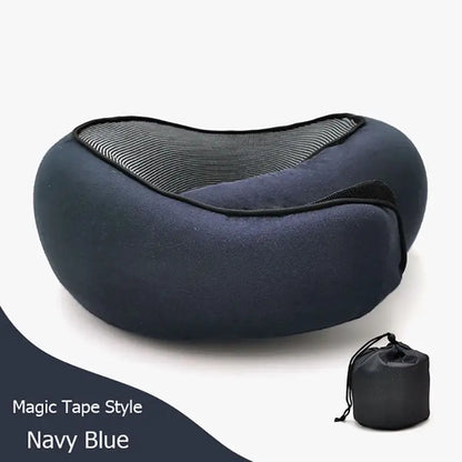 Ultimate Neck Cushion Travel Pillow ™ - Navy blue velcro - travel accessiories