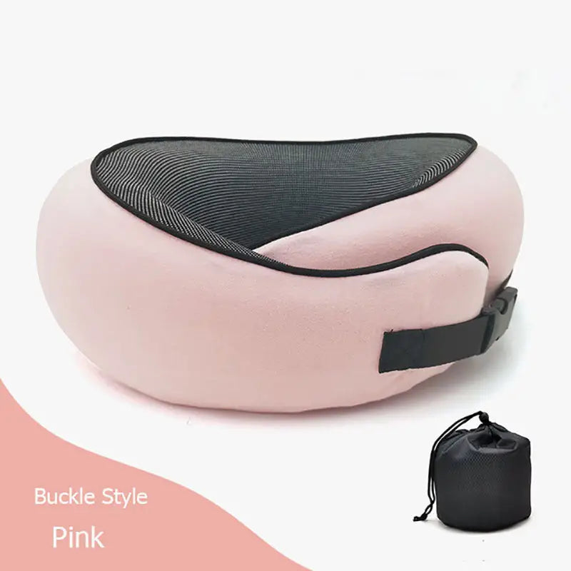 Ultimate Neck Cushion Travel Pillow ™ - Sakura pink card buckle - travel accessiories